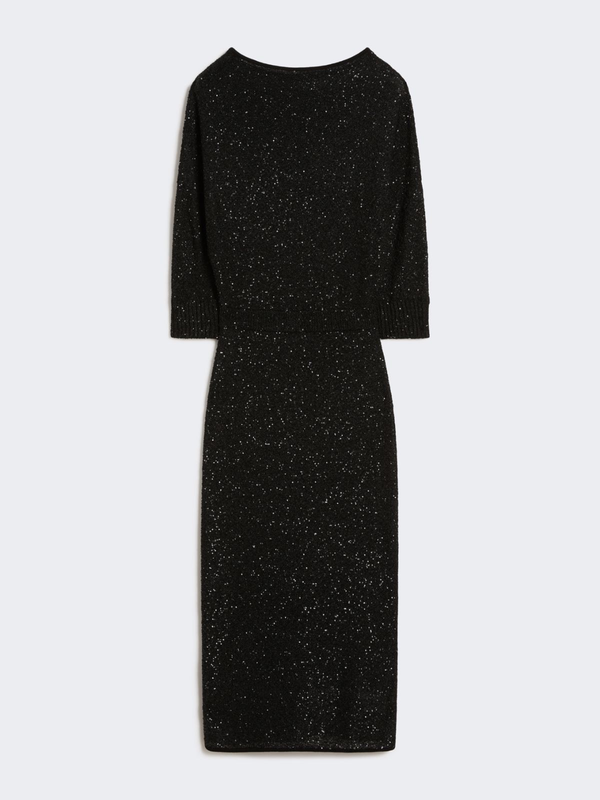 Sequinned viscose yarn dress - BLACK - Max Mara - 5