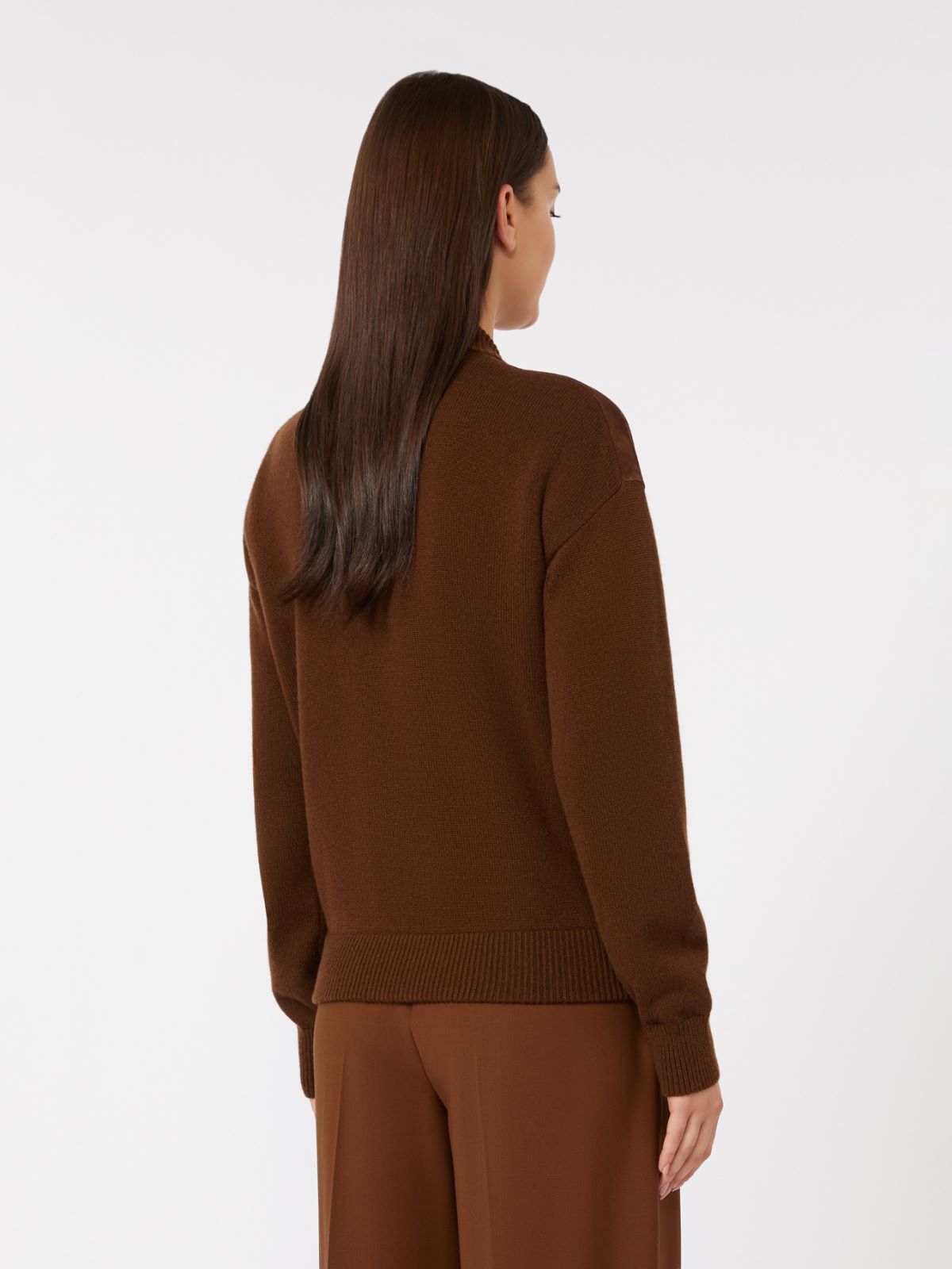 Wool and cashmere cardigan - CHOCOLATE - Max Mara - 6
