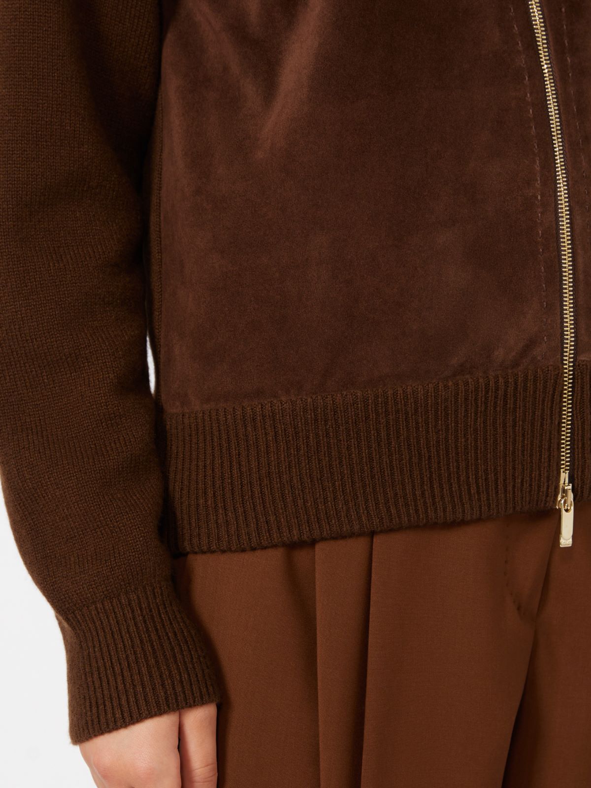Wool and cashmere cardigan - CHOCOLATE - Max Mara - 6