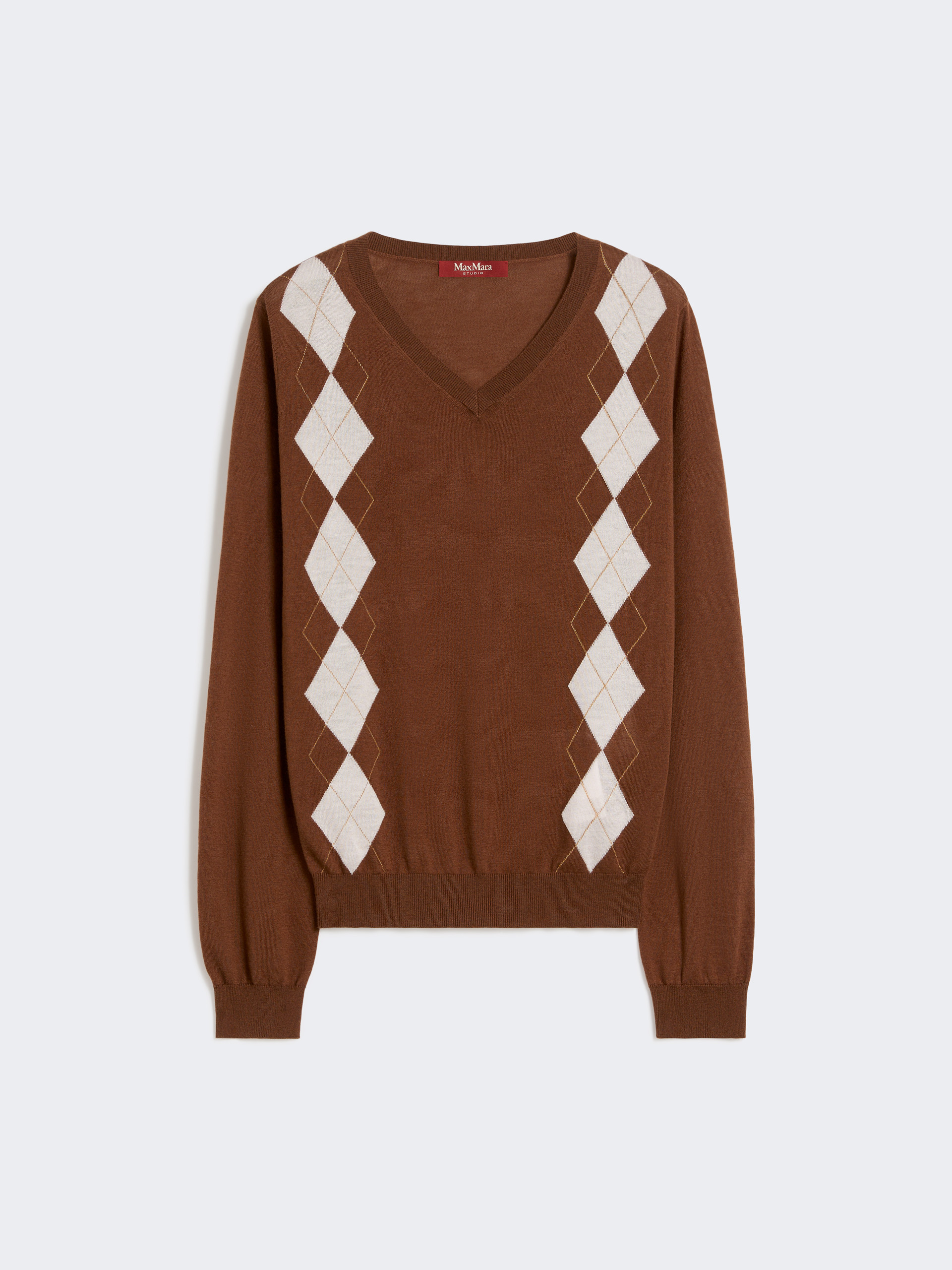 Wool and silk sweater - CHOCOLATE - Max Mara - 5