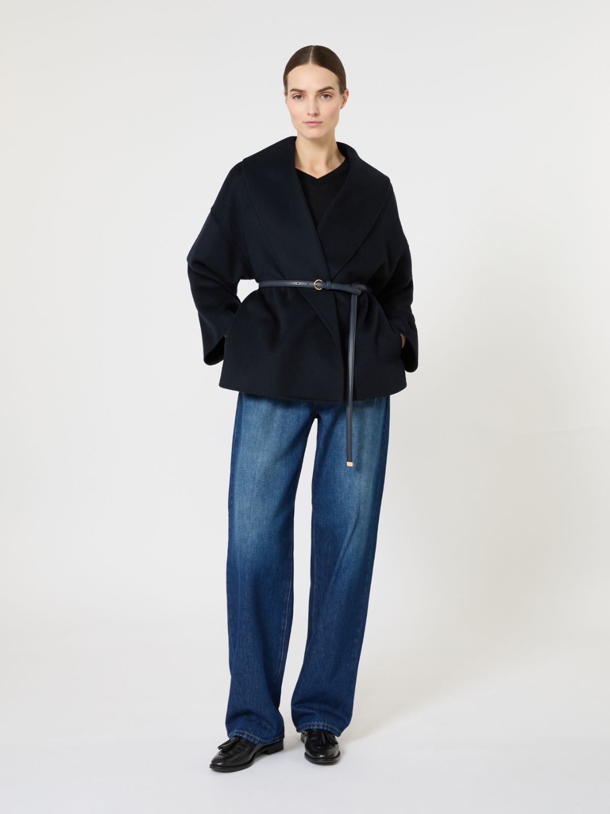 Wool and silk sweater - NAVY - Max Mara