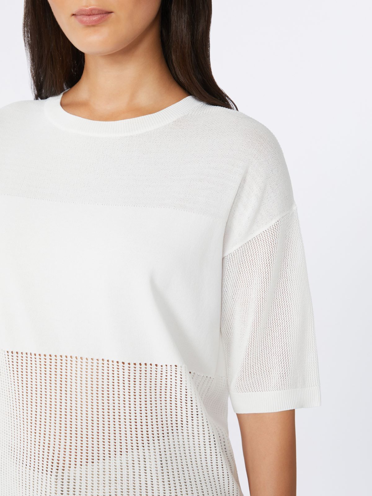 Viscose yarn jumper - OPTICAL WHITE - Max Mara - 4