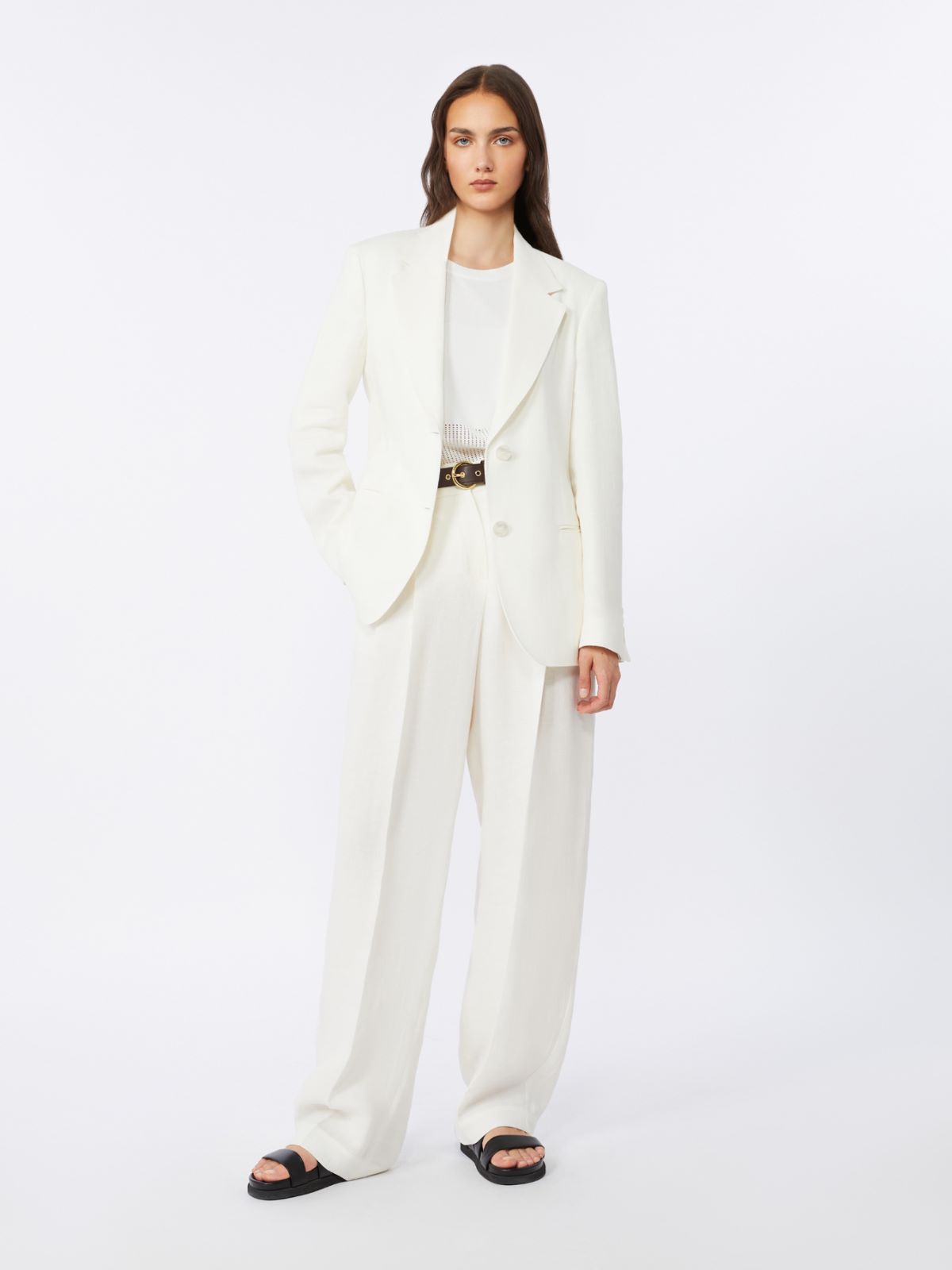 Viscose yarn jumper - OPTICAL WHITE - Max Mara