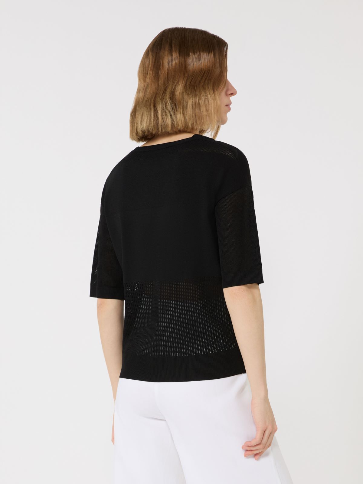 Viscose yarn jumper - BLACK - Max Mara - 3