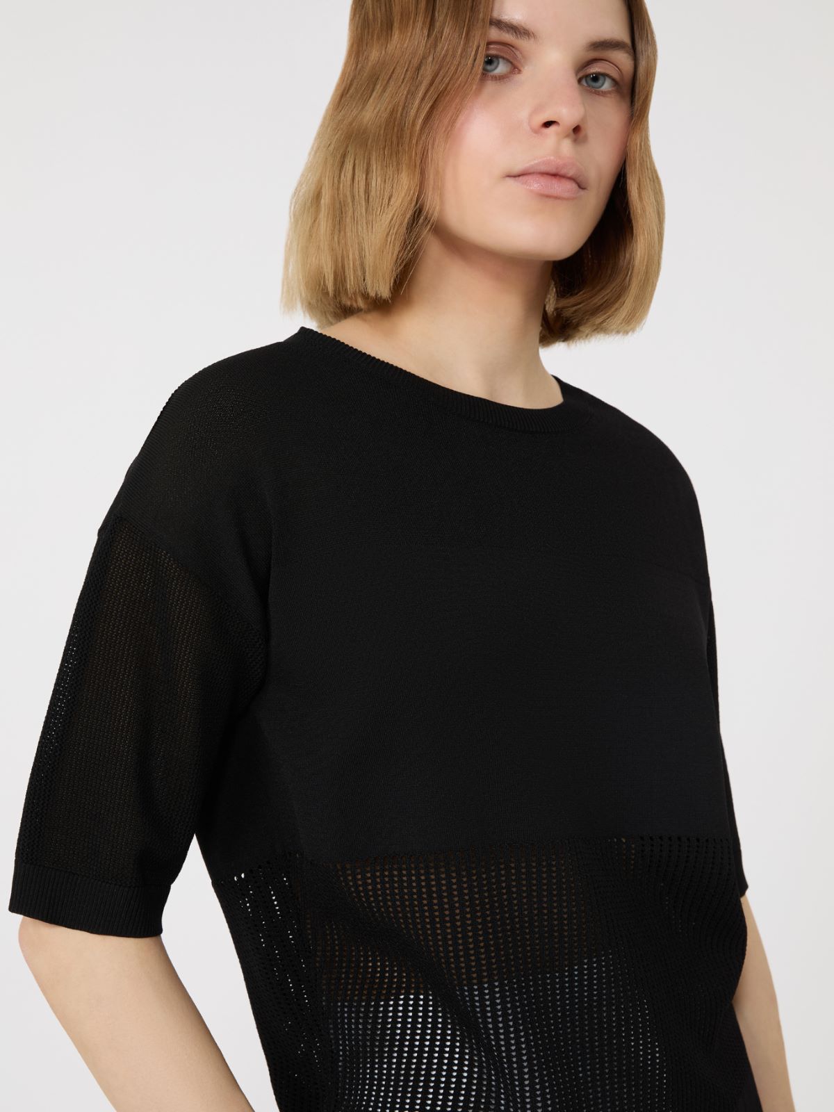 Viscose yarn jumper - BLACK - Max Mara - 4