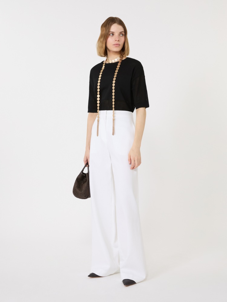 Viscose yarn jumper - BLACK - Max Mara