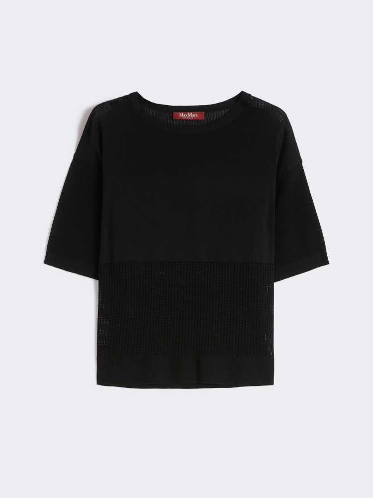 Viscose yarn jumper - BLACK - Max Mara