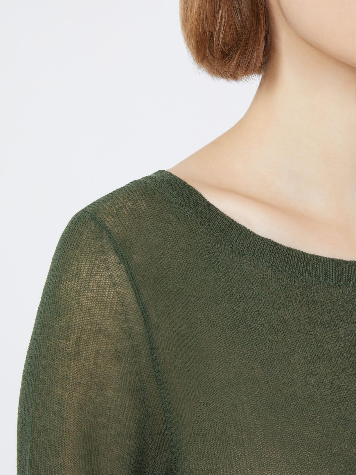 Slim-fit cotton-blend sweater - KAKI - Max Mara - 4