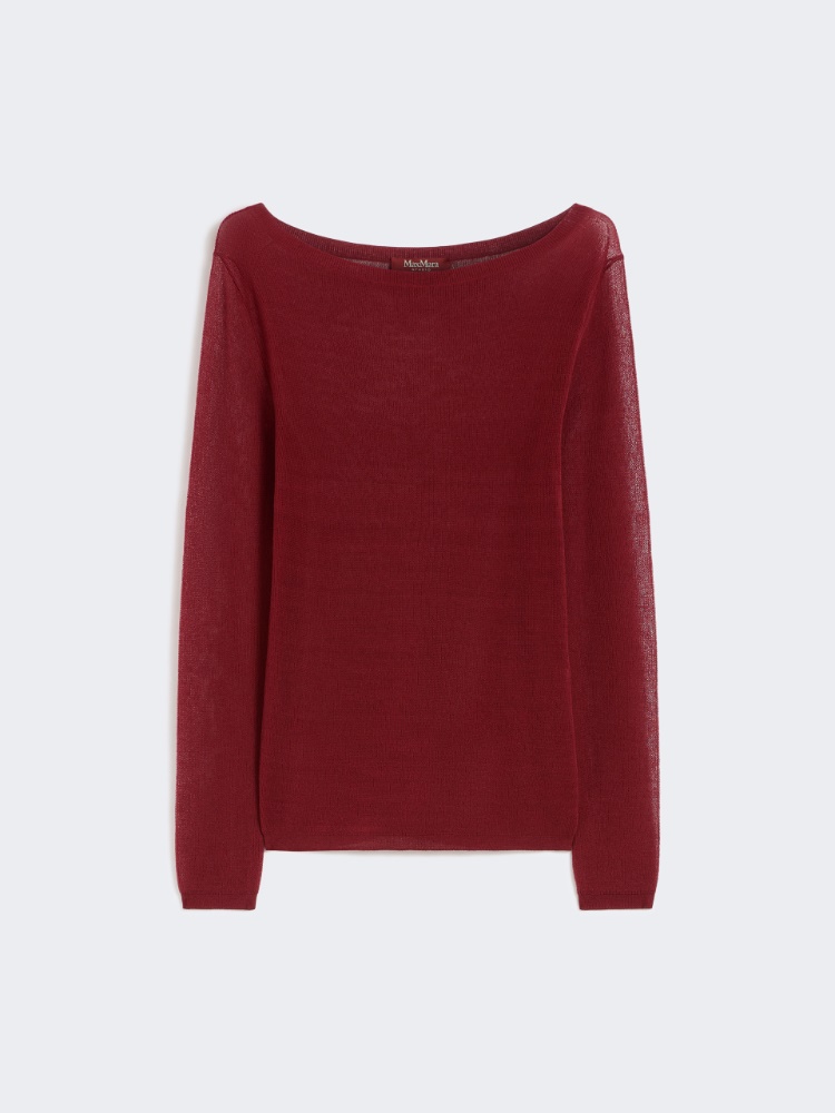 Slim-fit cotton-blend sweater - BRICK RED - Max Mara - 4