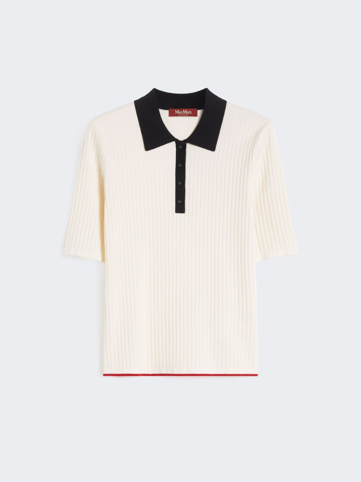 Stretch viscose jumper - WHITE BLUE - Max Mara - 9