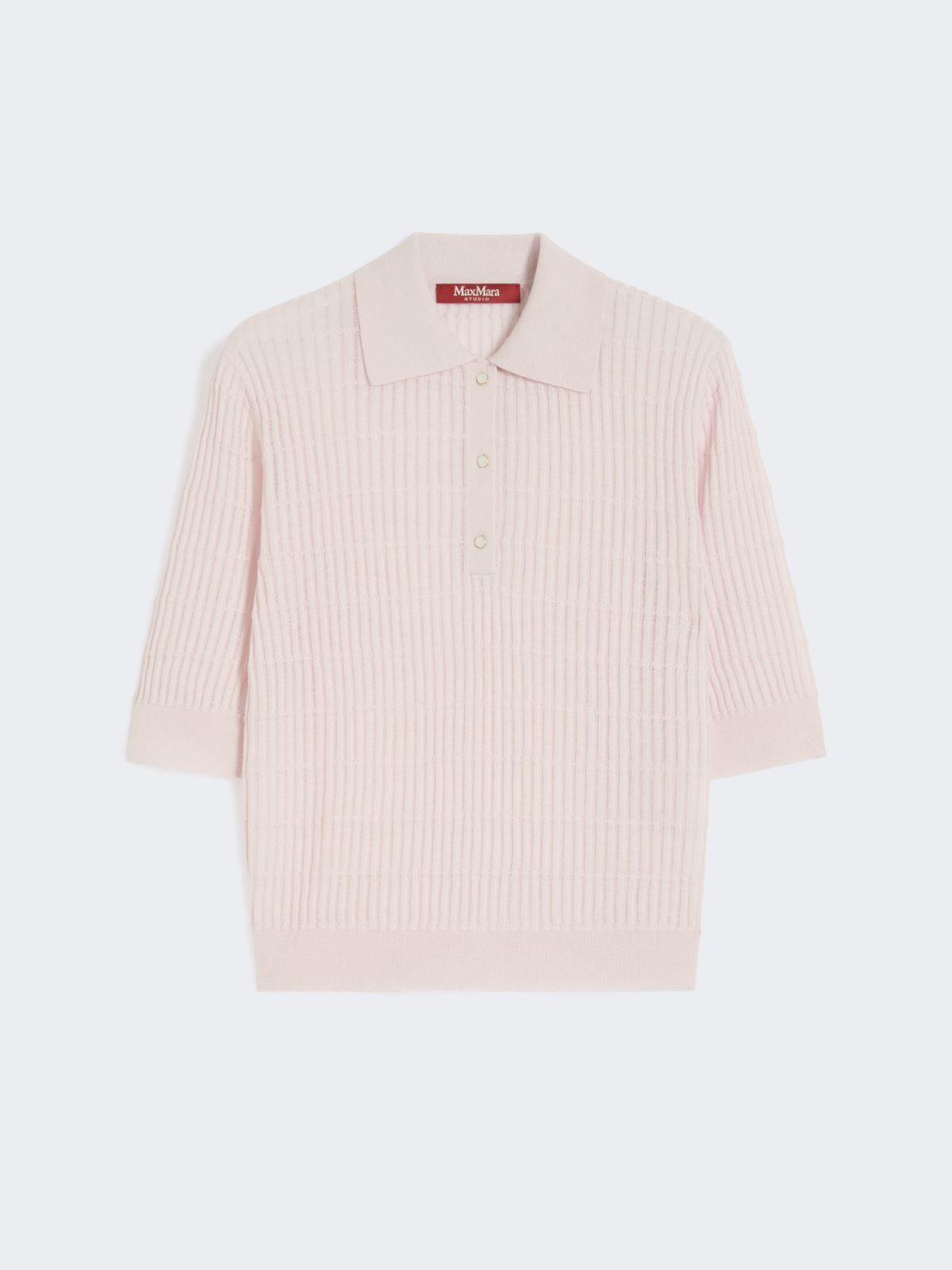 Silk and wool yarn jumper - PINK - Max Mara - 5