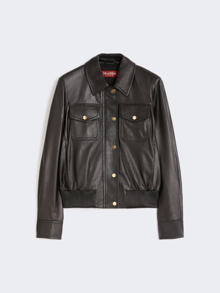Leather jacket - BLACK - Max Mara