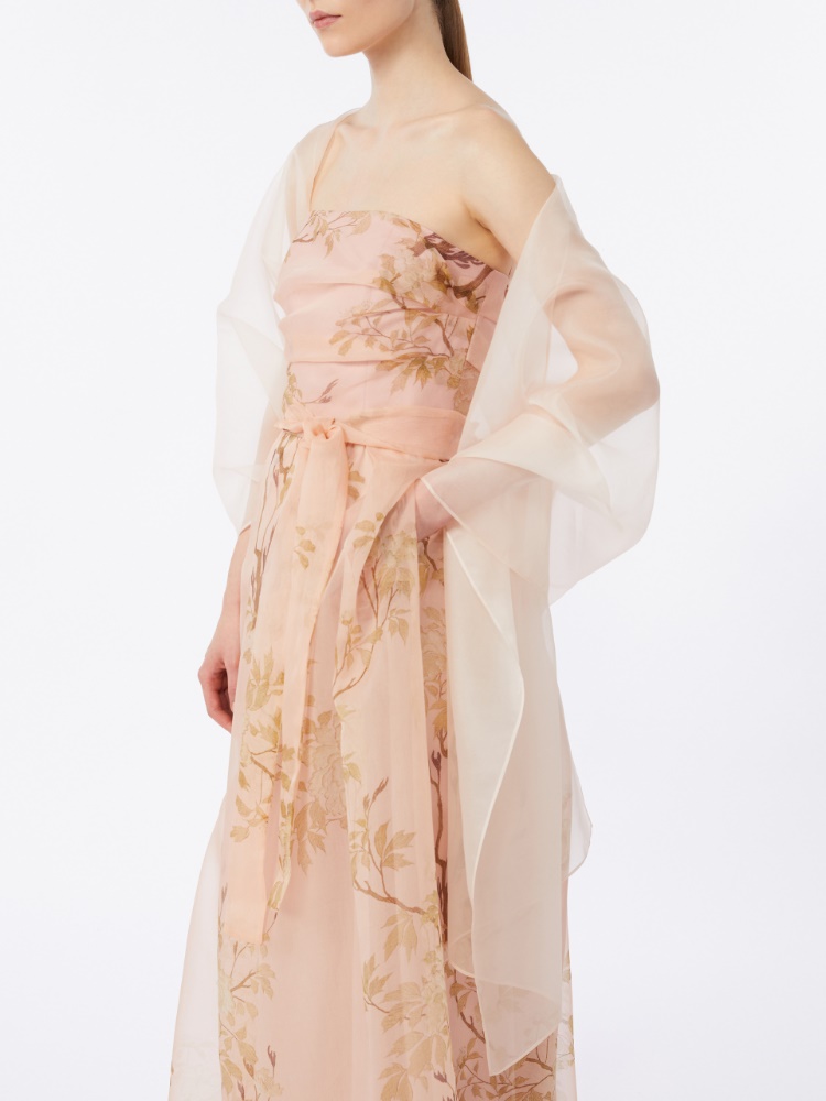 Étole en organza de soie + POUDRE - Max Mara