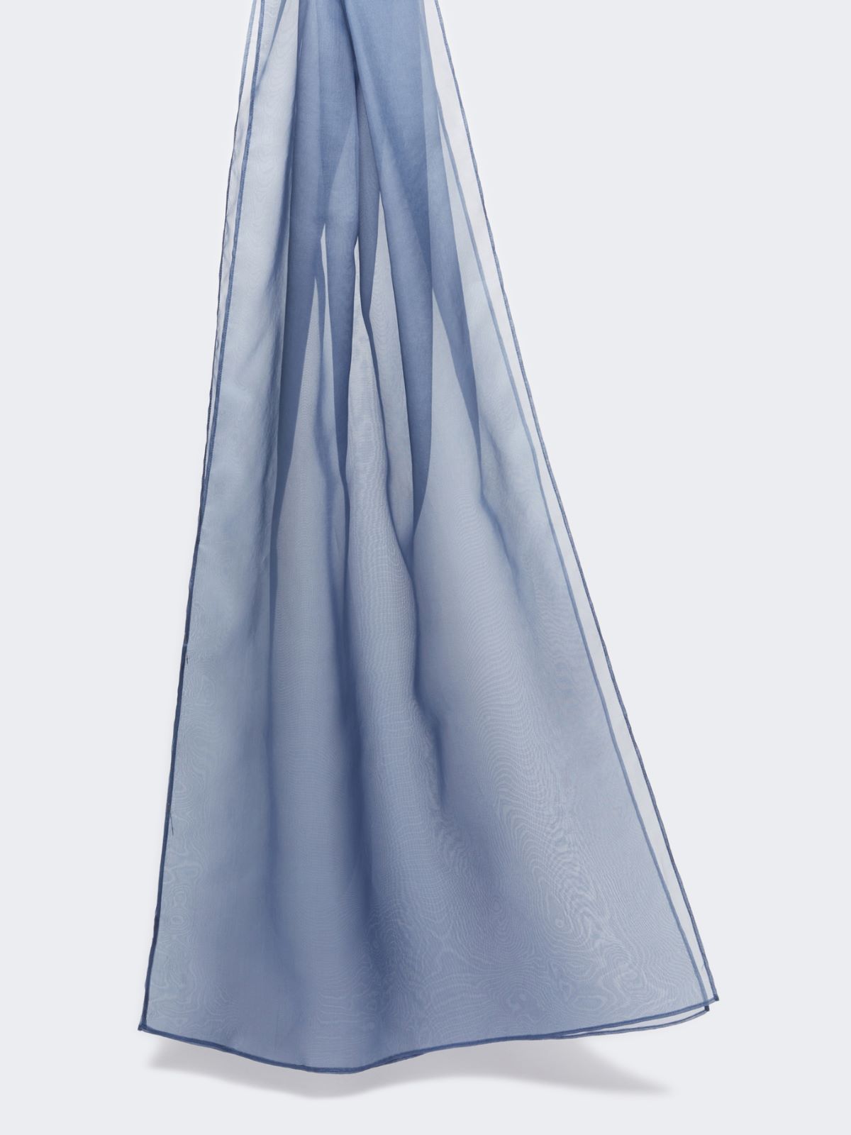 Étole en organza de soie - GRIS BLEU - Max Mara