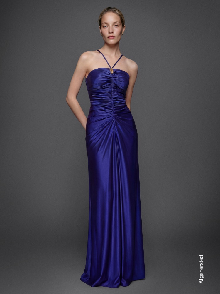 Viscose jersey dress + CORNFLOWER BLUE - Max Mara