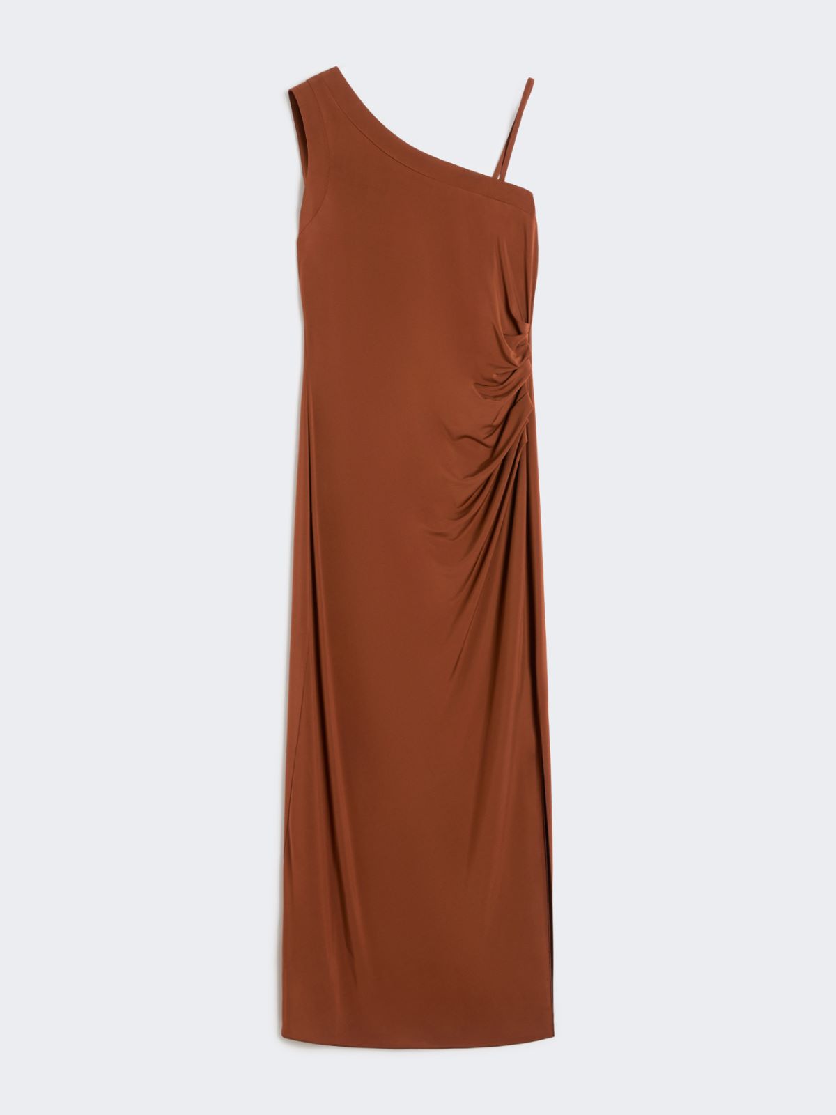 Jersey one-shoulder dress - CHOCOLATE - Max Mara - 5
