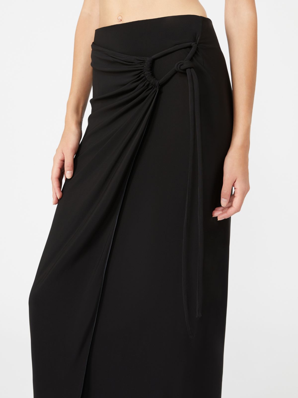 Gonna portafoglio in jersey - NERO - Max Mara - 4