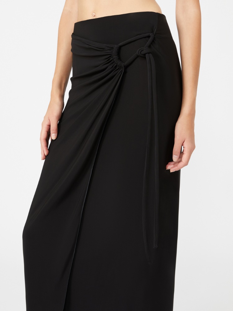 Gonna portafoglio in jersey - NERO - Max Mara - 4