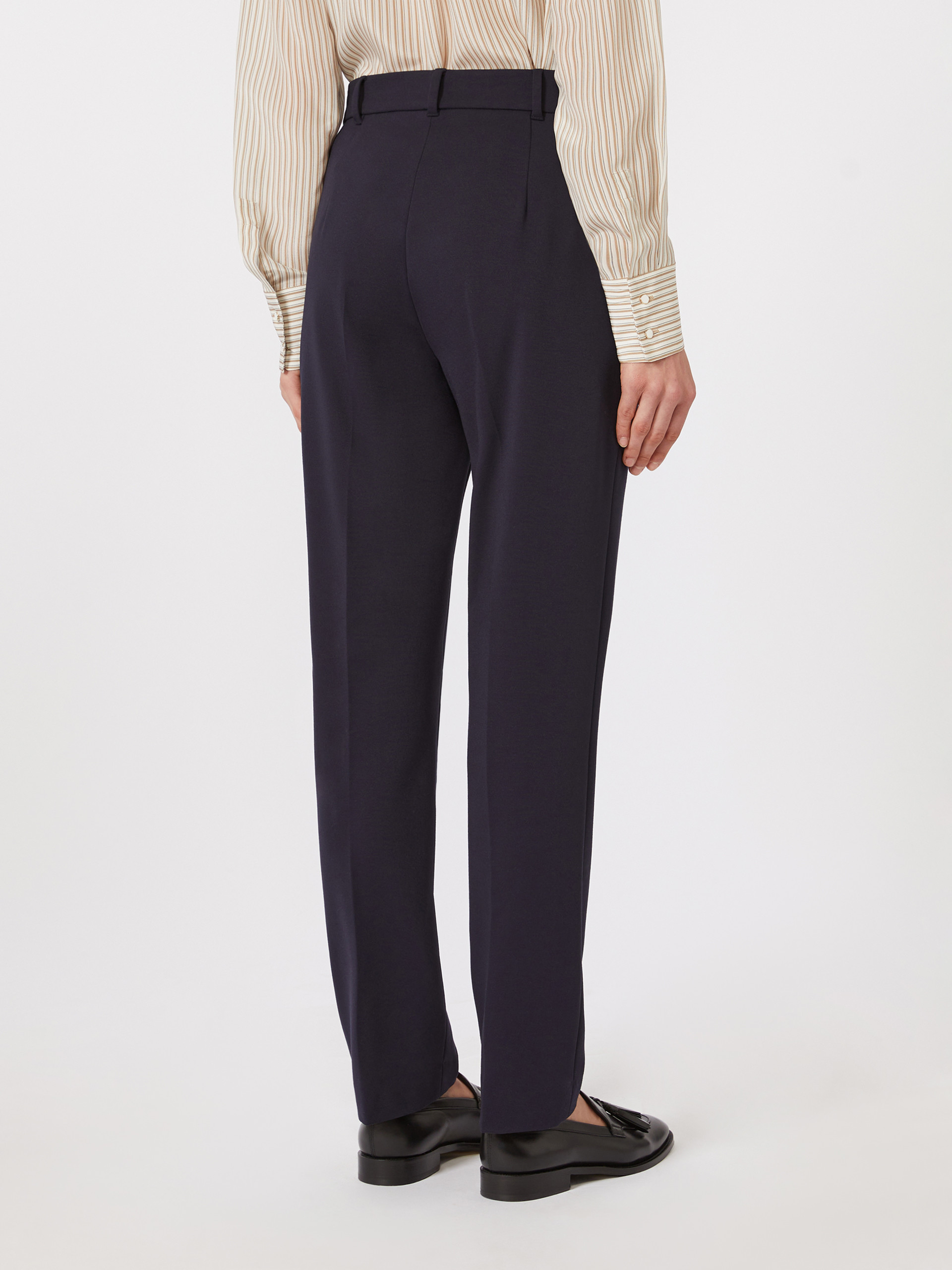 Jersey trousers - NAVY - Max Mara - 3