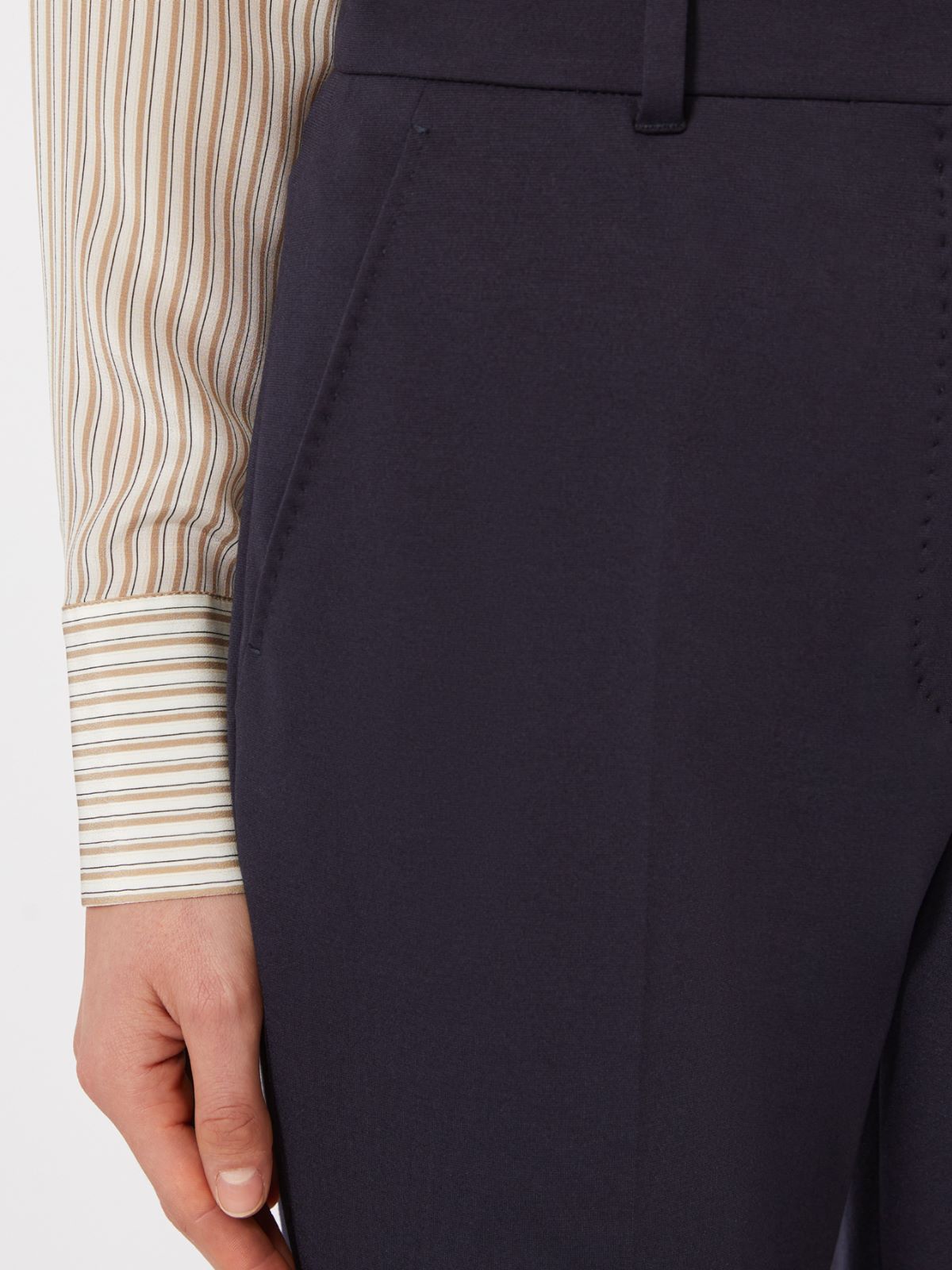 Jersey trousers - NAVY - Max Mara - 5