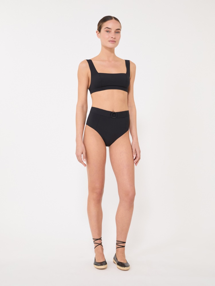 Culotte en tissu technique mat - NOIR - 1