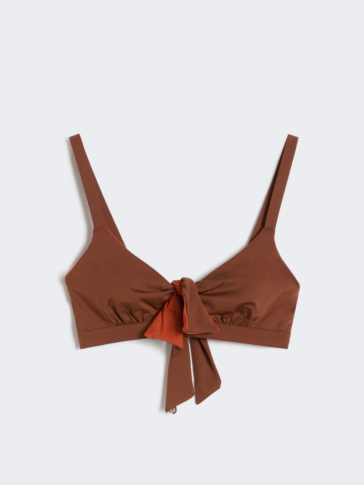 Soutien-gorge de maillot réversible en jersey double - CHOCOLAT - 5