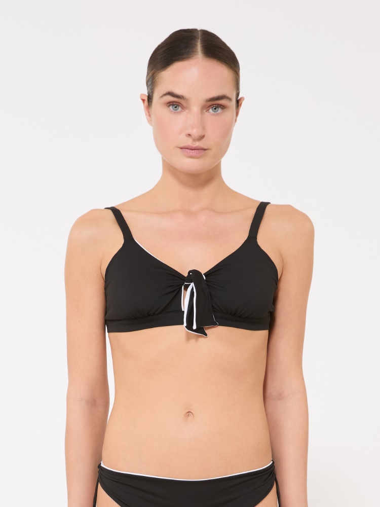 Soutien-gorge de maillot réversible en jersey double - NOIR - 2