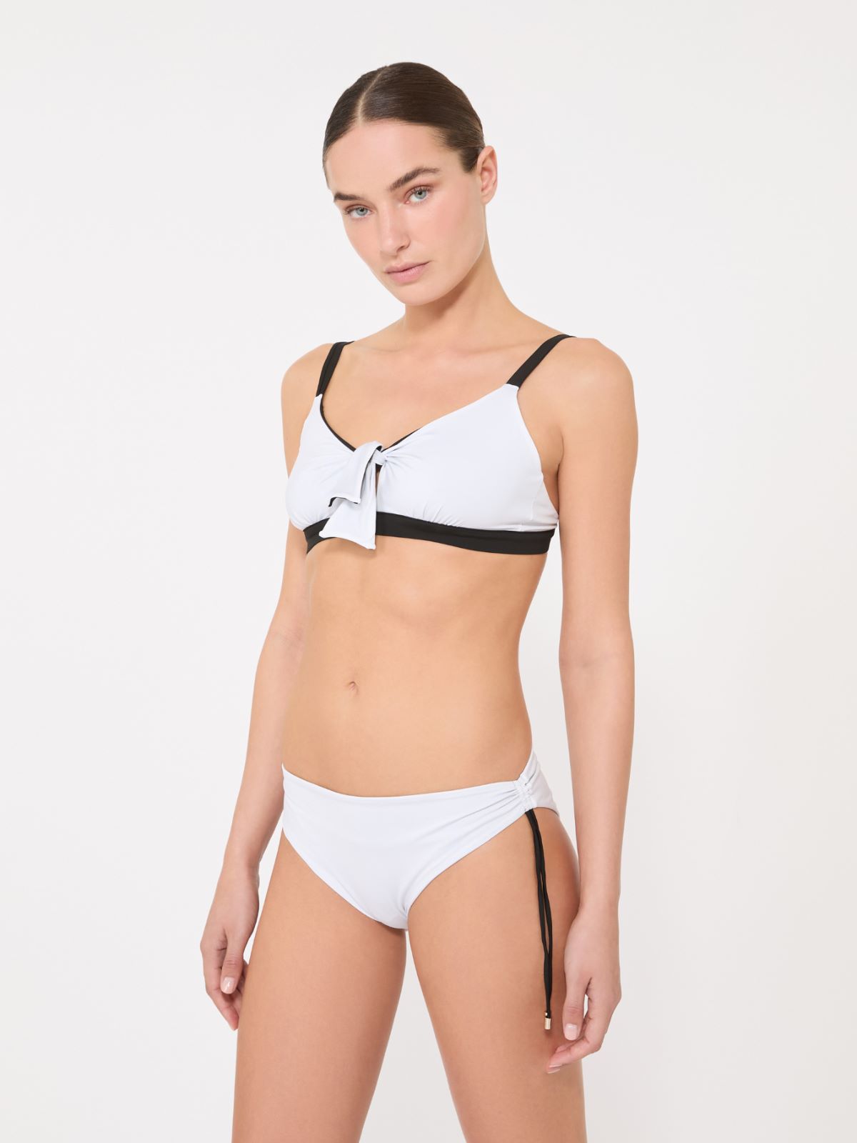 Slip de maillot de bain réversible en jersey double - NOIR - 4