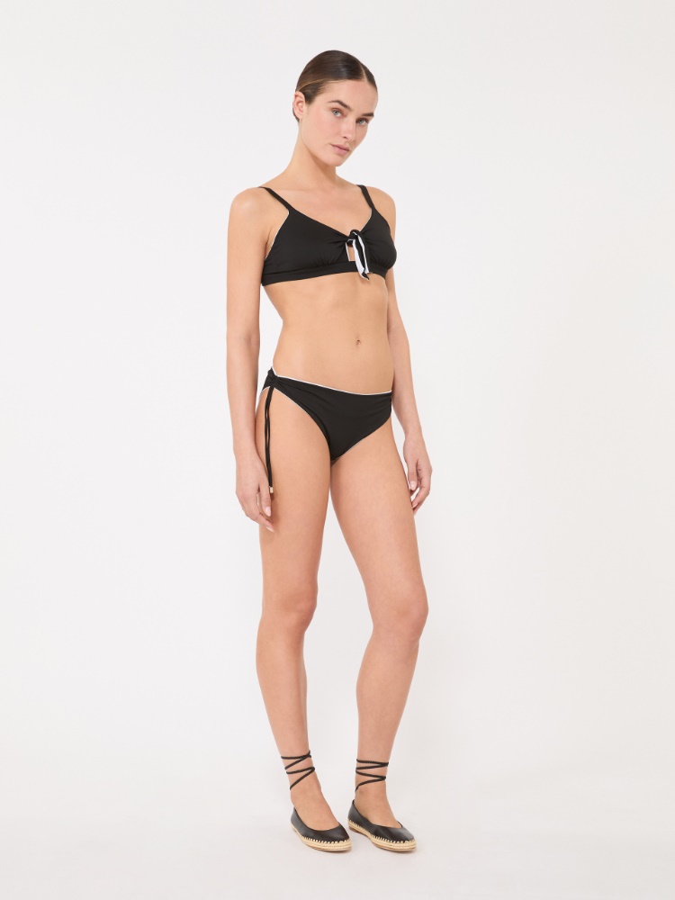 Slip de maillot de bain réversible en jersey double - NOIR - 1