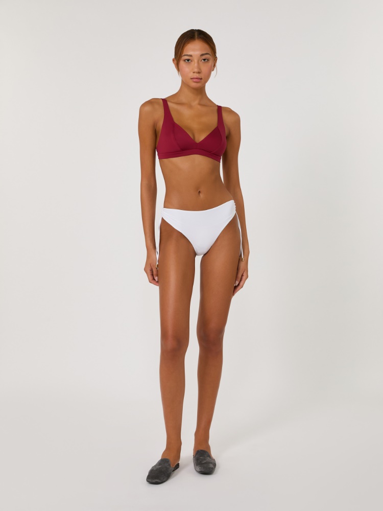 Jersey balconette bikini top - GERANIUM