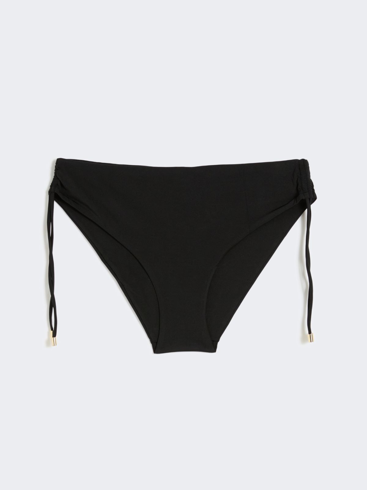 Shiny jersey bikini bottoms - BLACK - 5