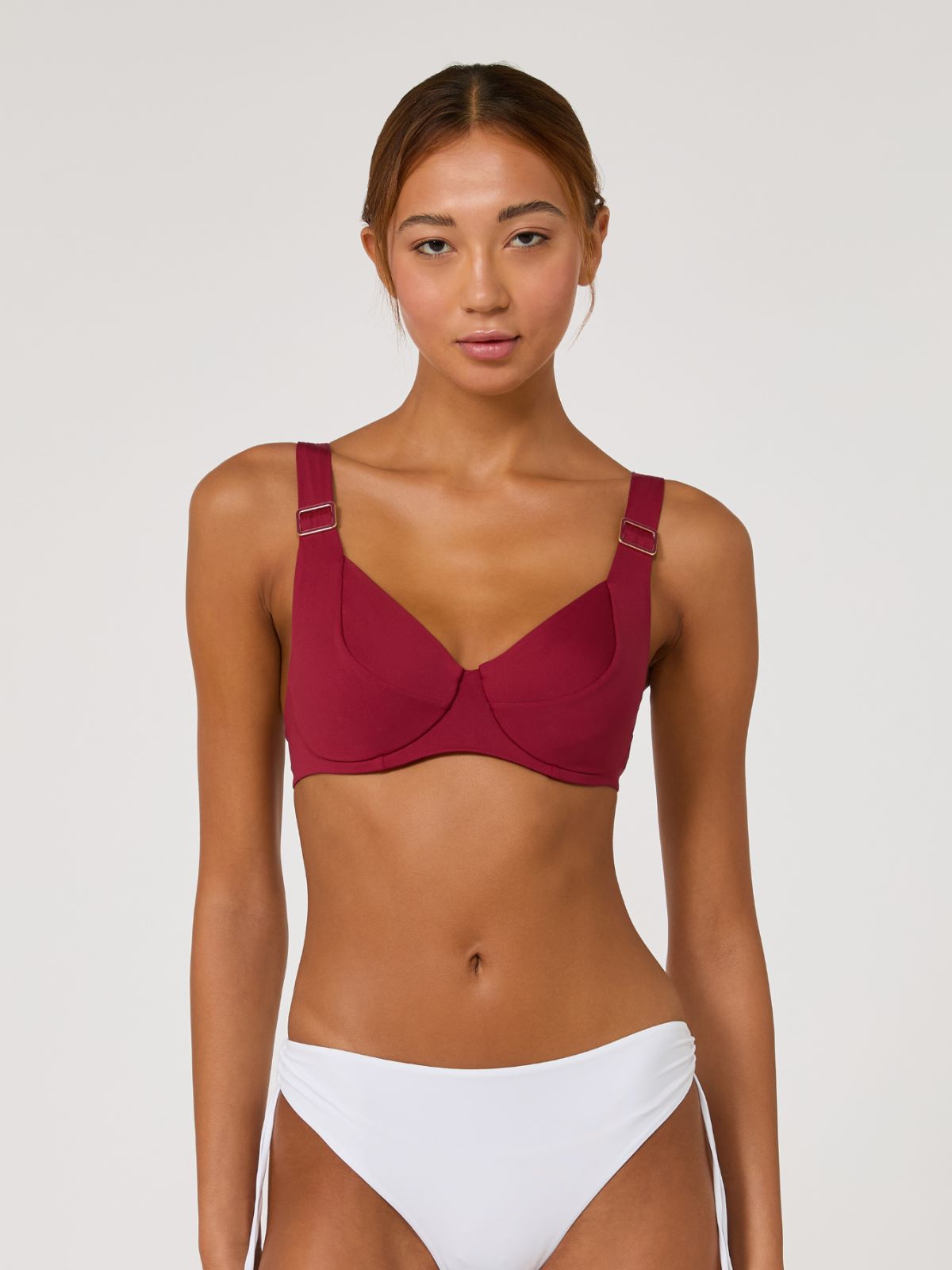 Sujetador de bikini balconette con copa C de punto - GERANIO - Max Mara - 2