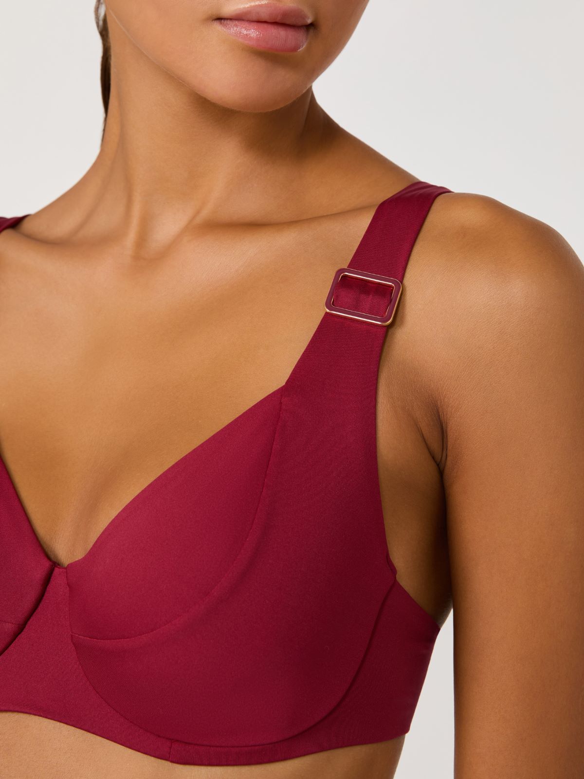 Sujetador de bikini balconette con copa C de punto - GERANIO - Max Mara - 4