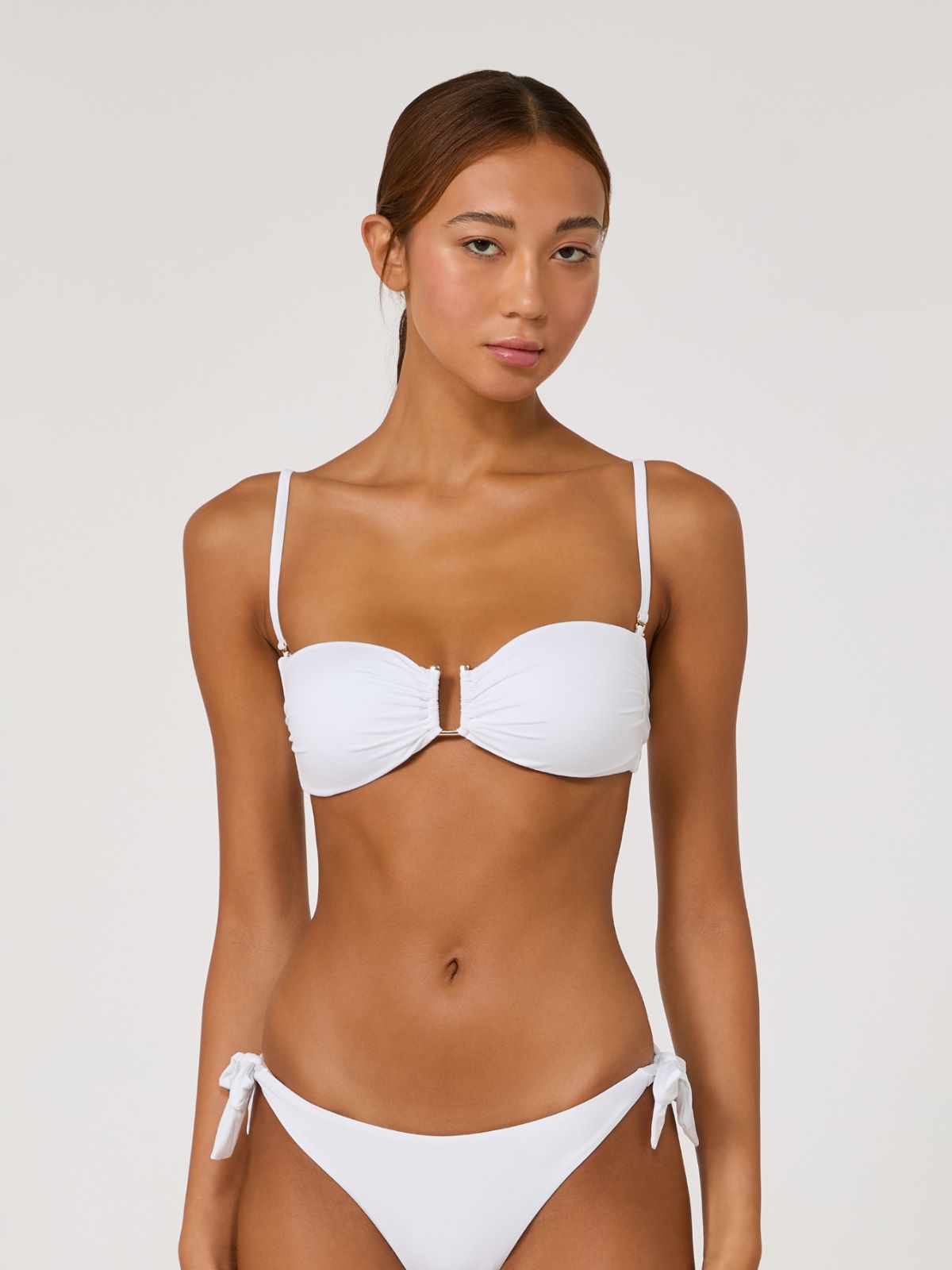 Reggiseno mare a fascia in jersey - BIANCO - Max Mara - 2