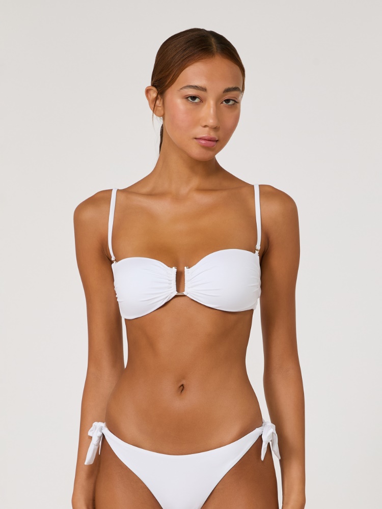 Reggiseno mare a fascia in jersey - BIANCO - Max Mara - 2