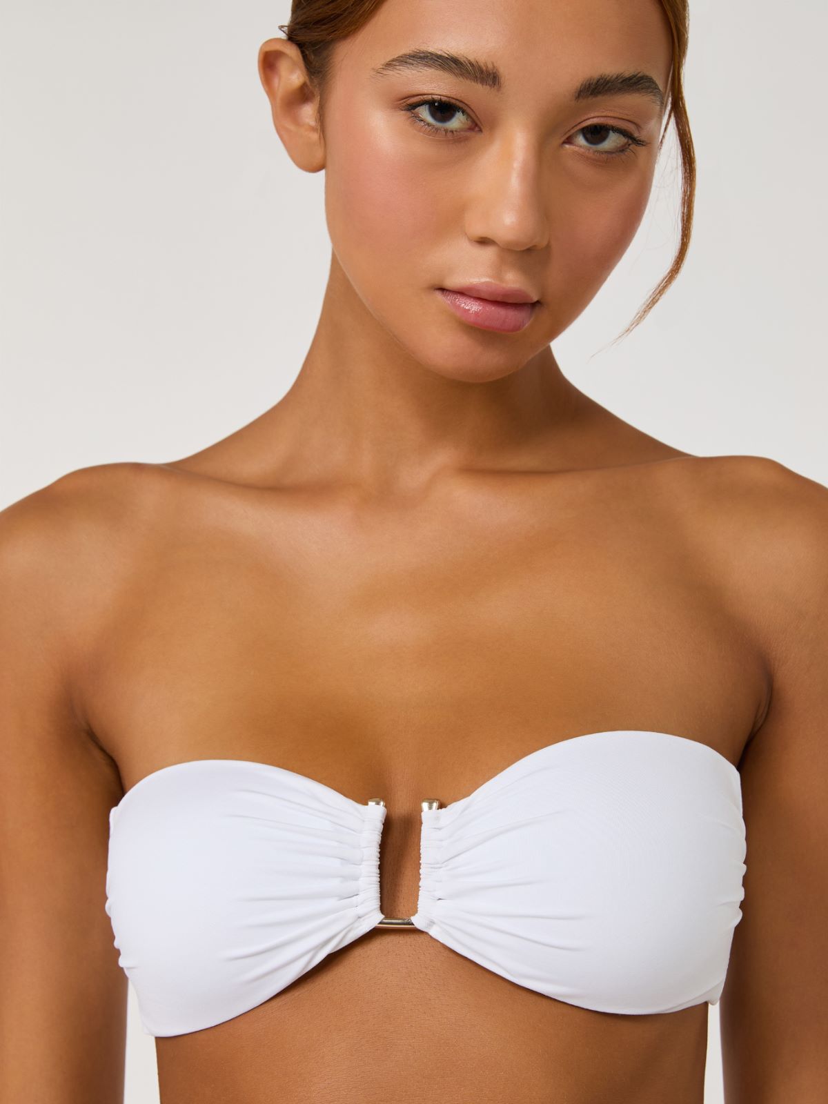 Reggiseno mare a fascia in jersey - BIANCO - Max Mara - 4