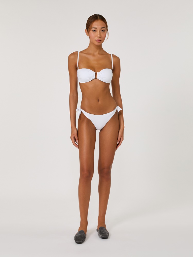 Reggiseno mare a fascia in jersey - BIANCO - Max Mara