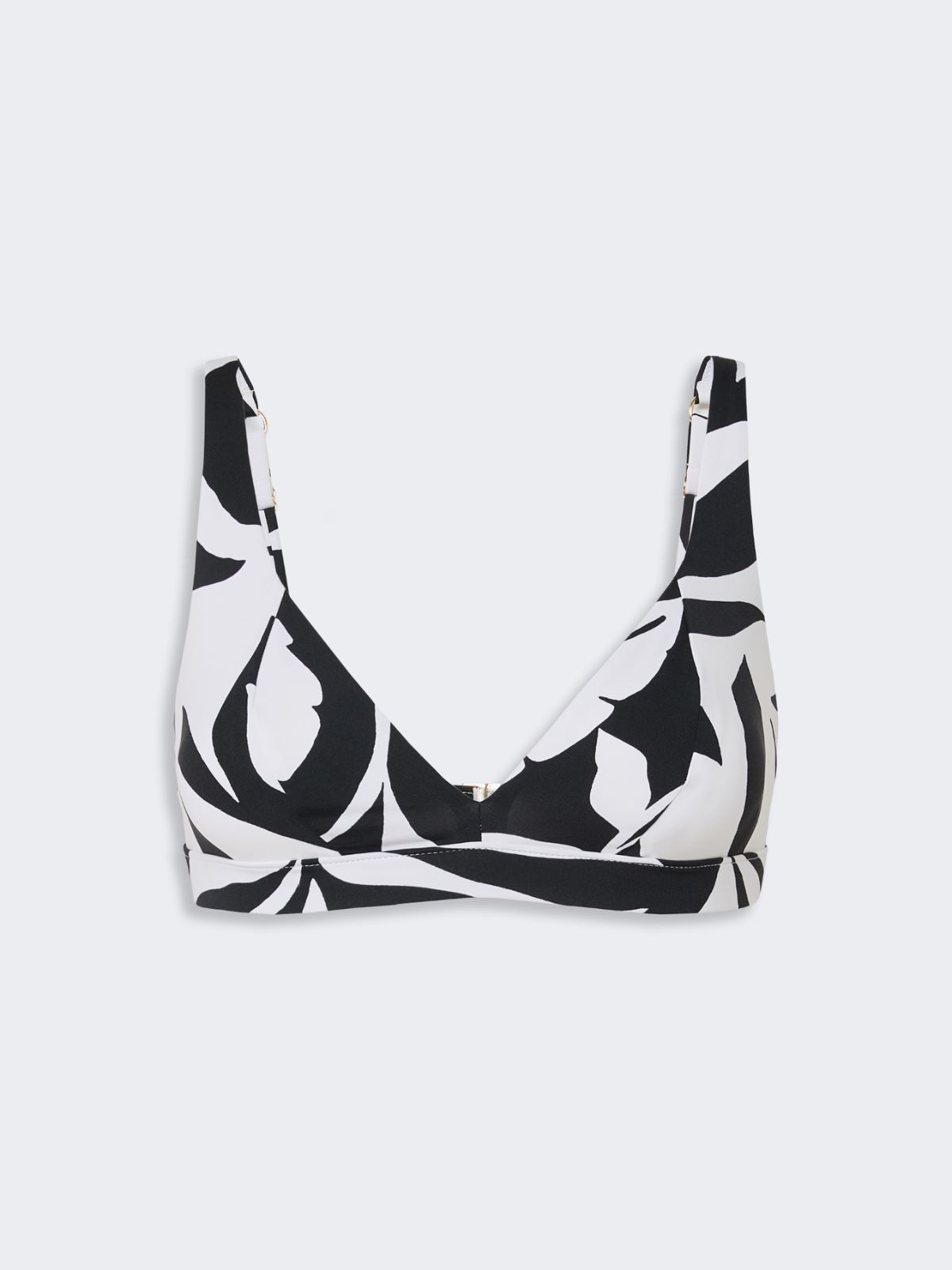 Sujetador de bikini balconette de punto estampado - BLANCO - Max Mara - 5