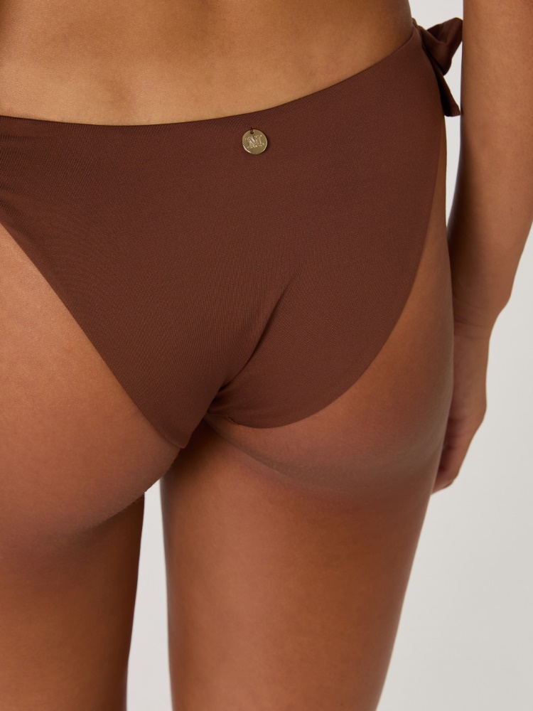 Solid-coloured Lycra® swim briefs - CHOCOLATE - Max Mara - 4