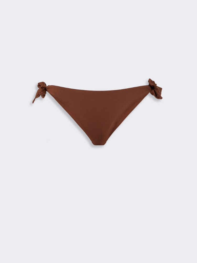 Solid-coloured Lycra® swim briefs - CHOCOLATE - Max Mara - 5
