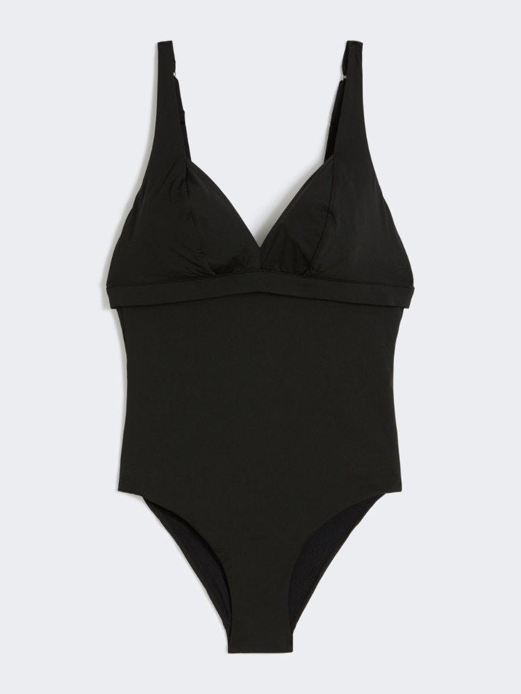 Maillot de bain une pièce en jersey stretch - NOIR