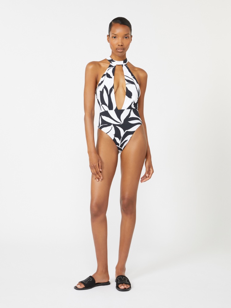 Costume interno in nylon stampato - BIANCO - Max Mara - 1