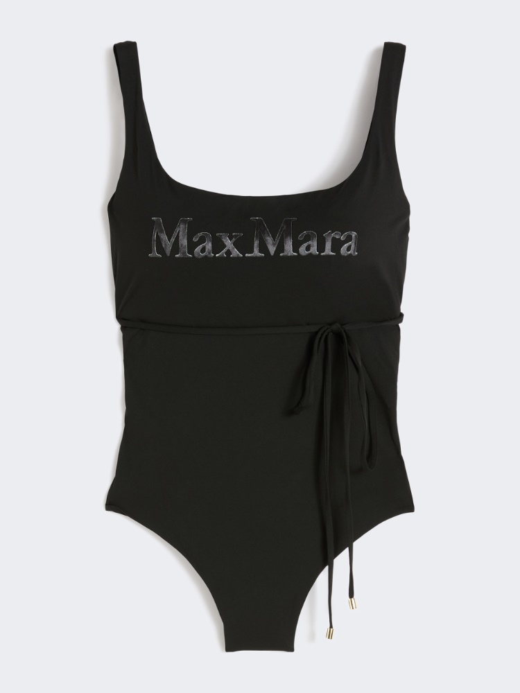 Bañador de punto con logo - NEGRO