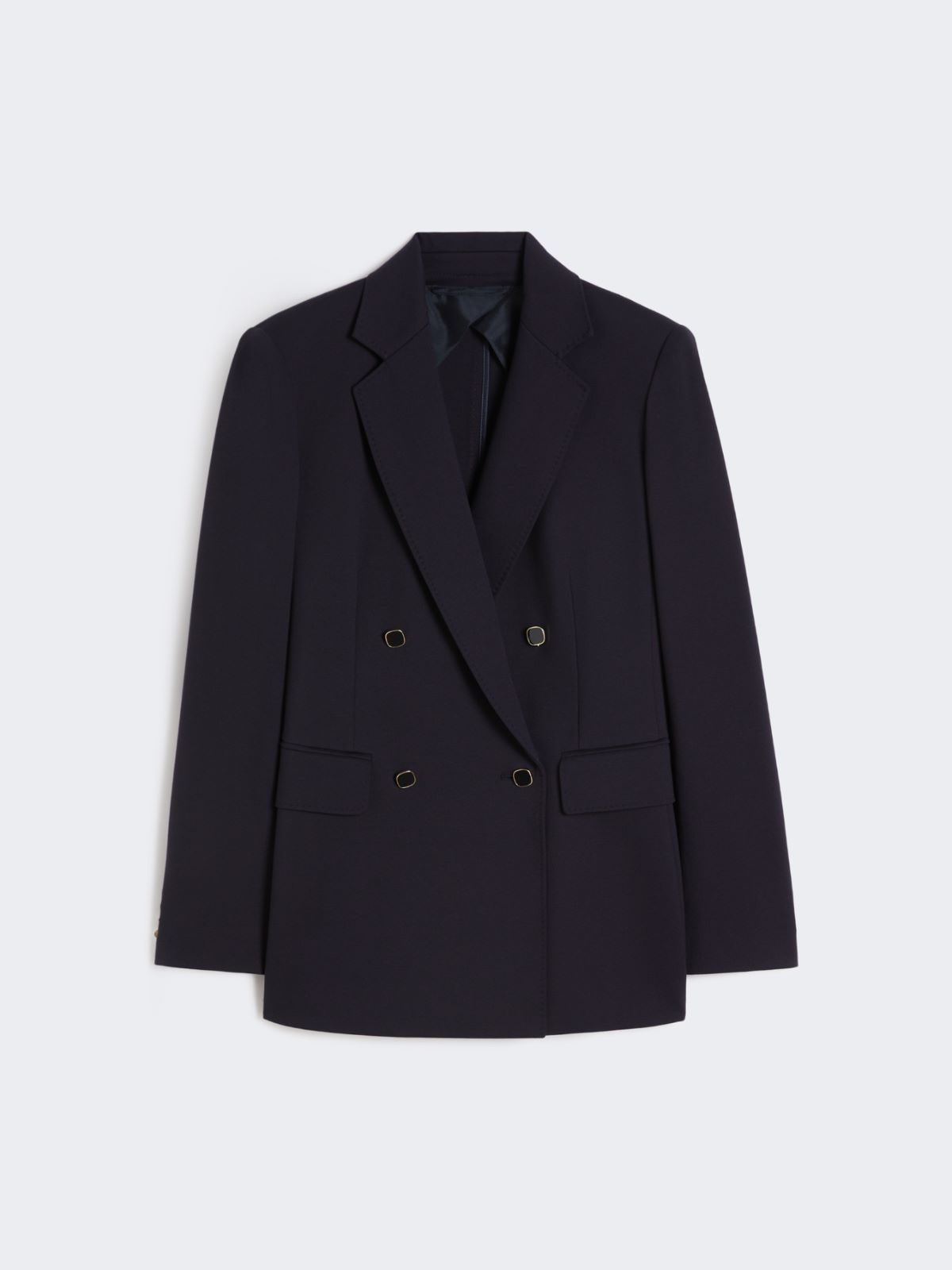 Milano-knit double-breasted jersey blazer - NAVY - Max Mara - 6