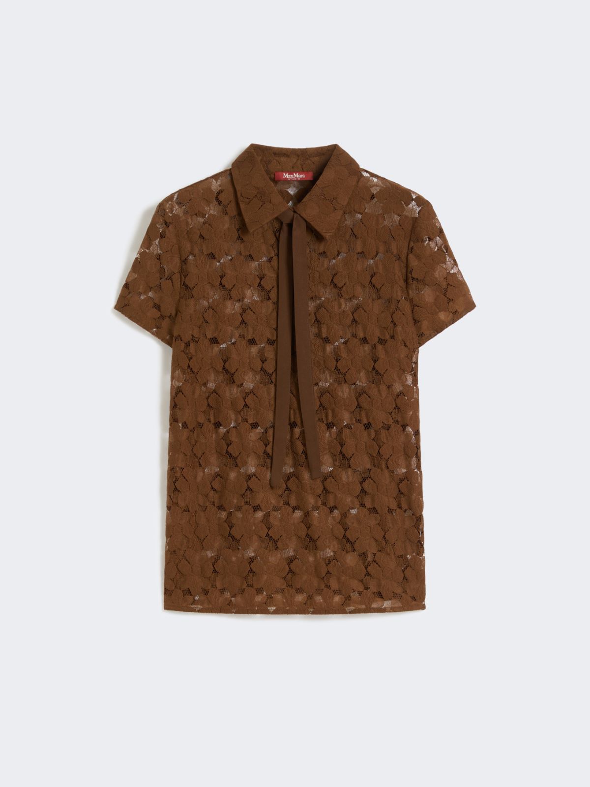 Lace T-shirt - CHOCOLATE - Max Mara - 9