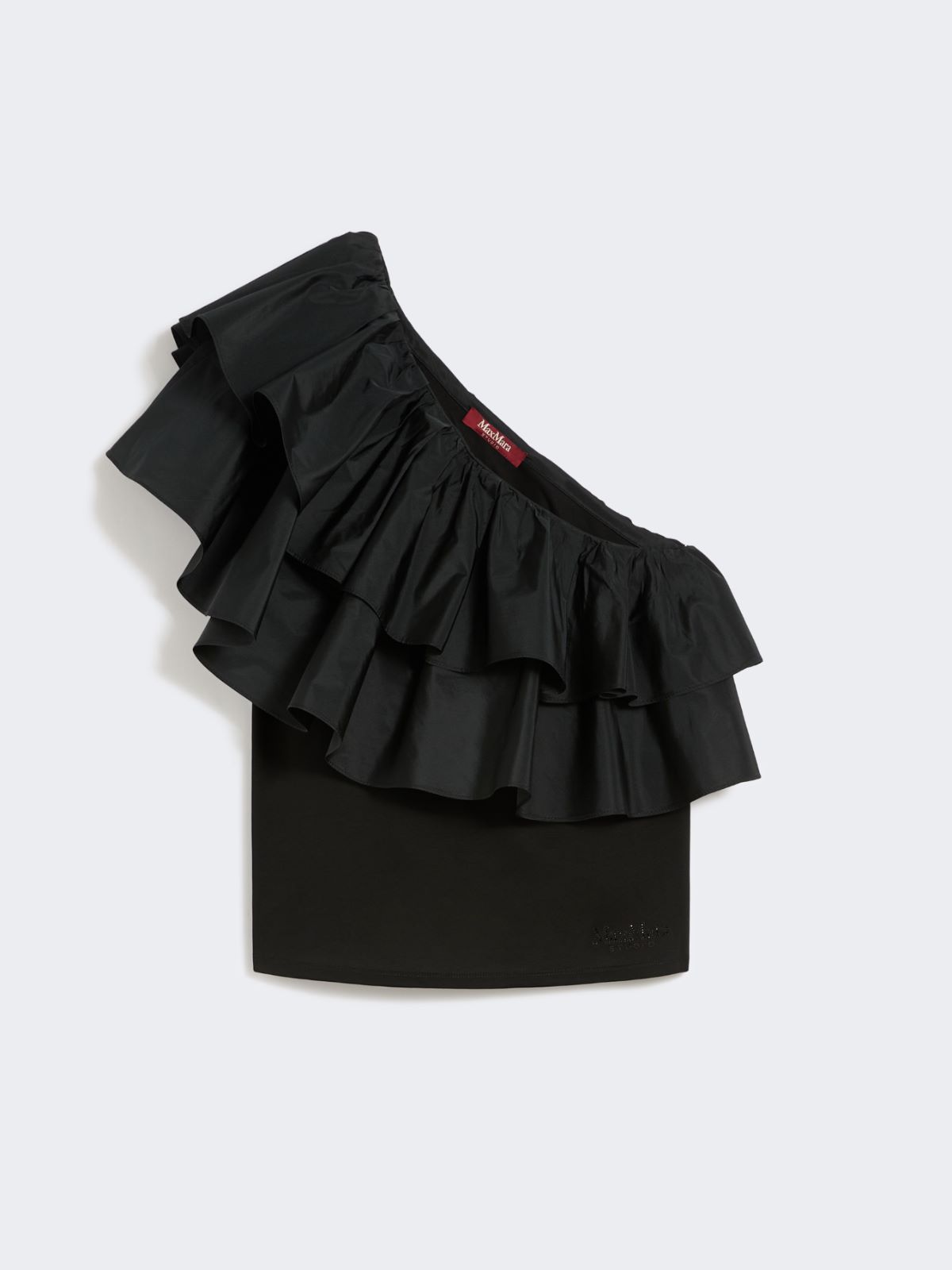 Cotton jersey couture top - BLACK - Max Mara - 4