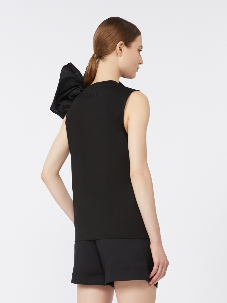Cotton jersey T-shirt - BLACK - Max Mara - 3