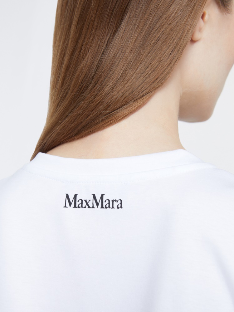 [ピアチェーレ] ピュア コットン ジャージー Tシャツ - OPTICAL WHITE003 - 5