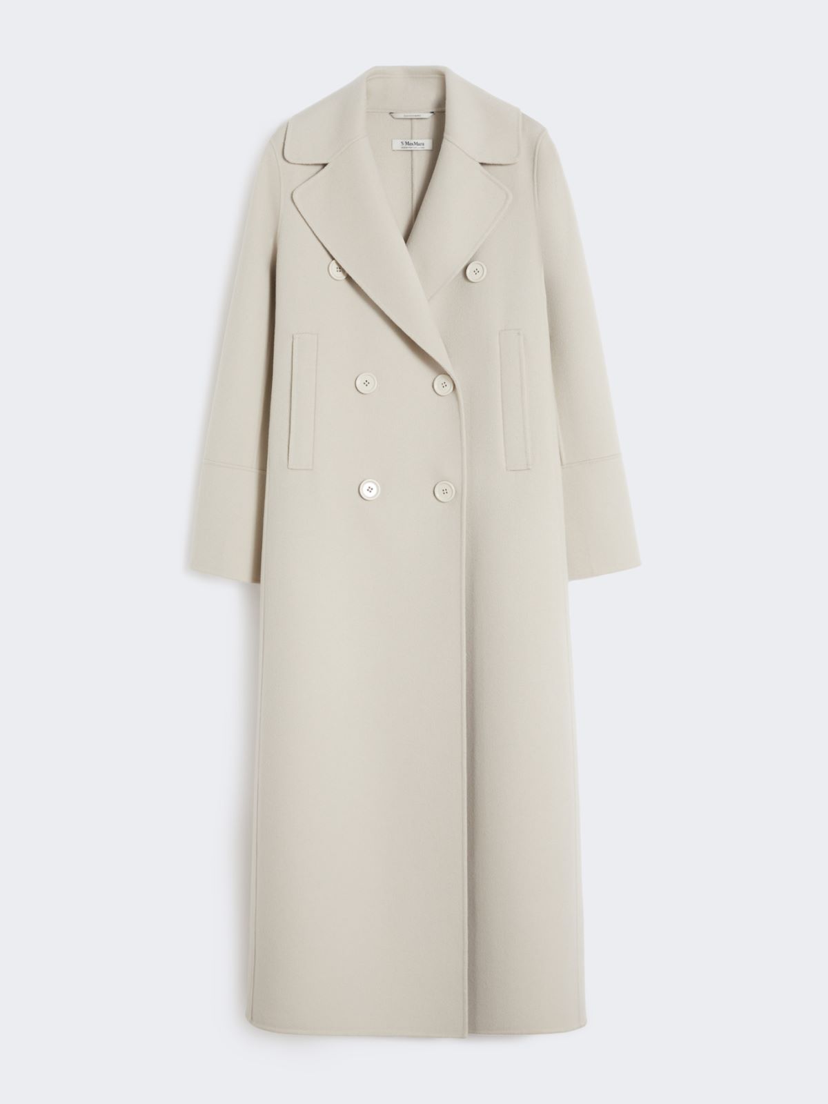 Long wool coat with half-belt detail - SAND - Max Mara - 9