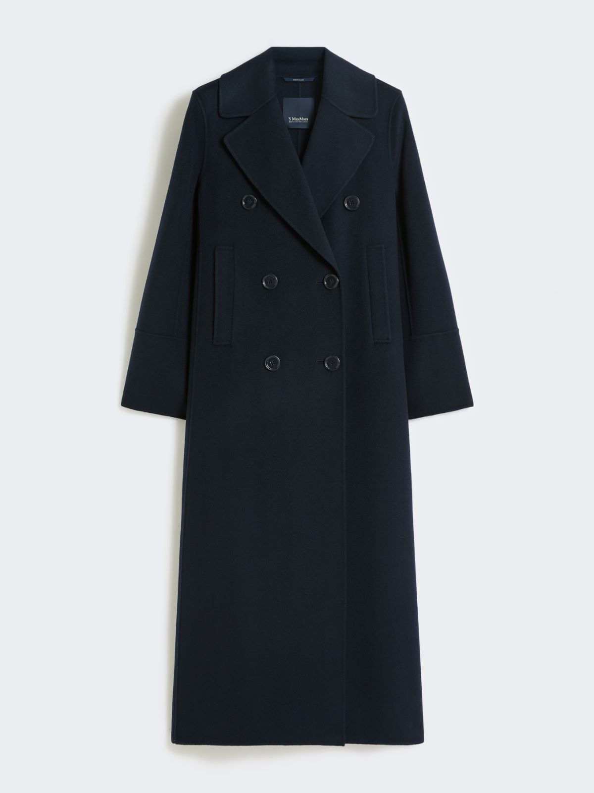 Long wool coat with half-belt detail - MIDNIGHTBLUE - Max Mara - 5